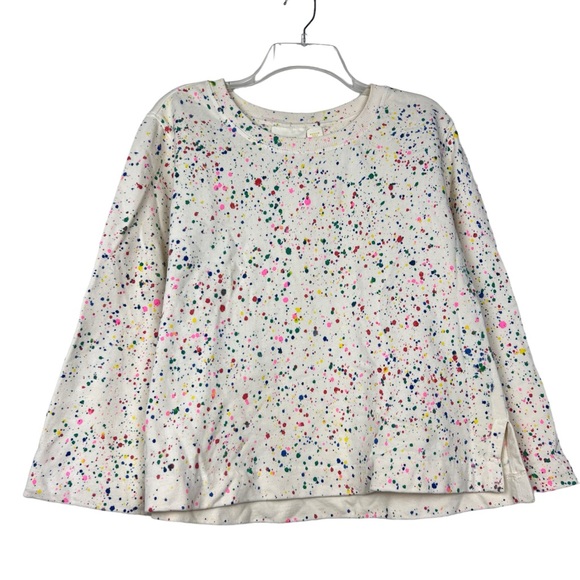 Anthropologie Maeve Jamie Paint Splatter Sweatshirt - Picture 5 of 8